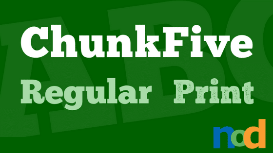 免费字体星期五- Chunkfive