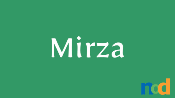 免费字体星期五- Mirza