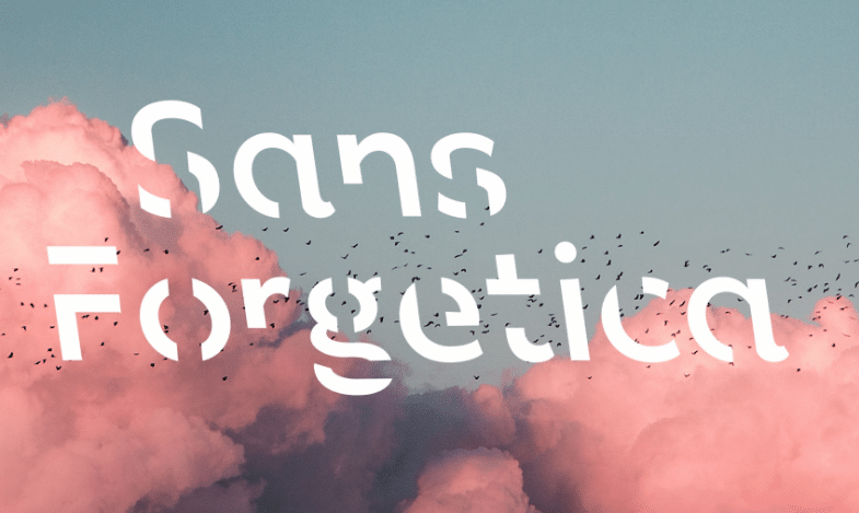 Sans forgetica -免费字体星期五- sessions学院为专业设计