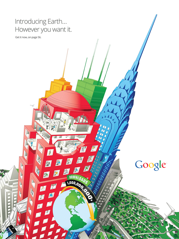 谷歌地图海报