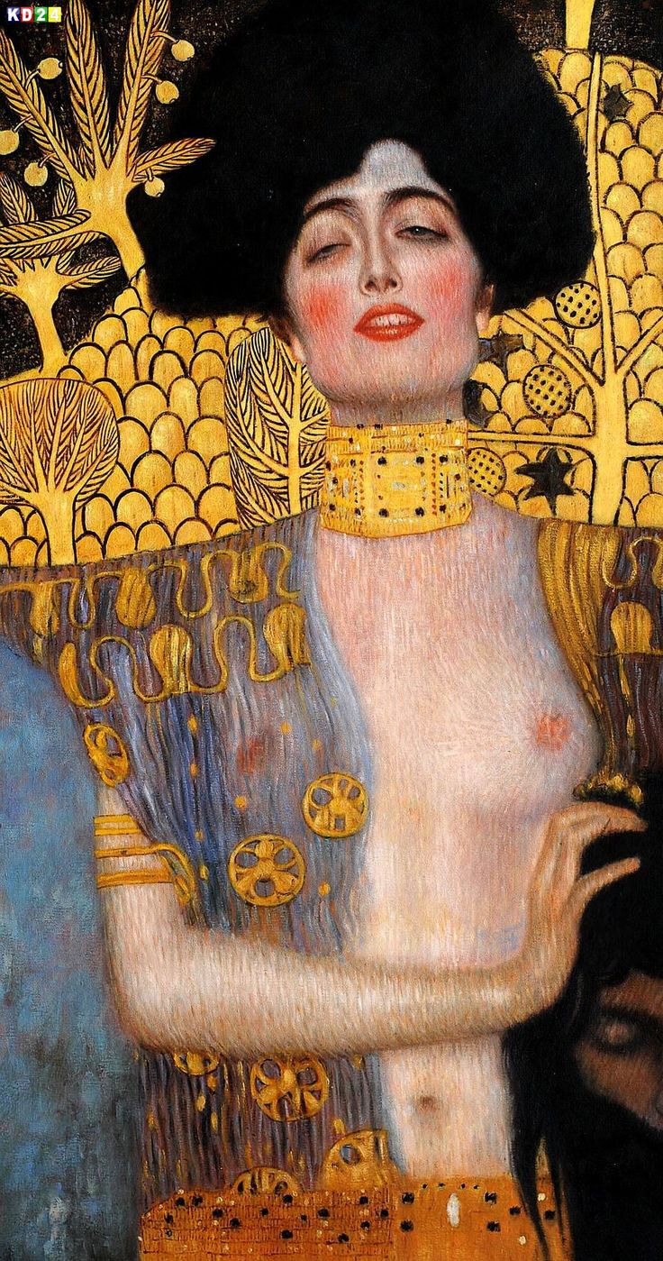 Klimt Judith和Holofernes的头