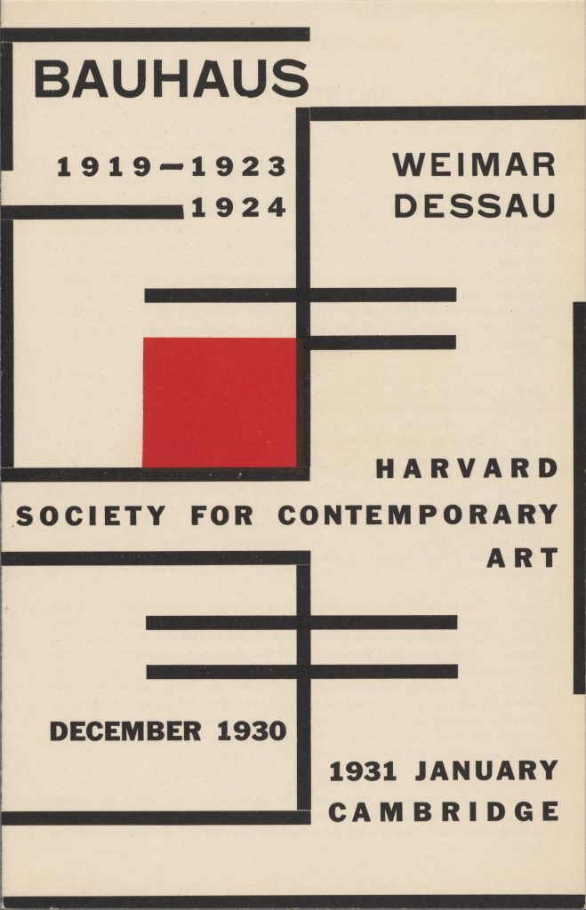 1930年紫荆展的目录，哈佛大学当代艺术学会，哈佛大学档案馆，HUD 3298